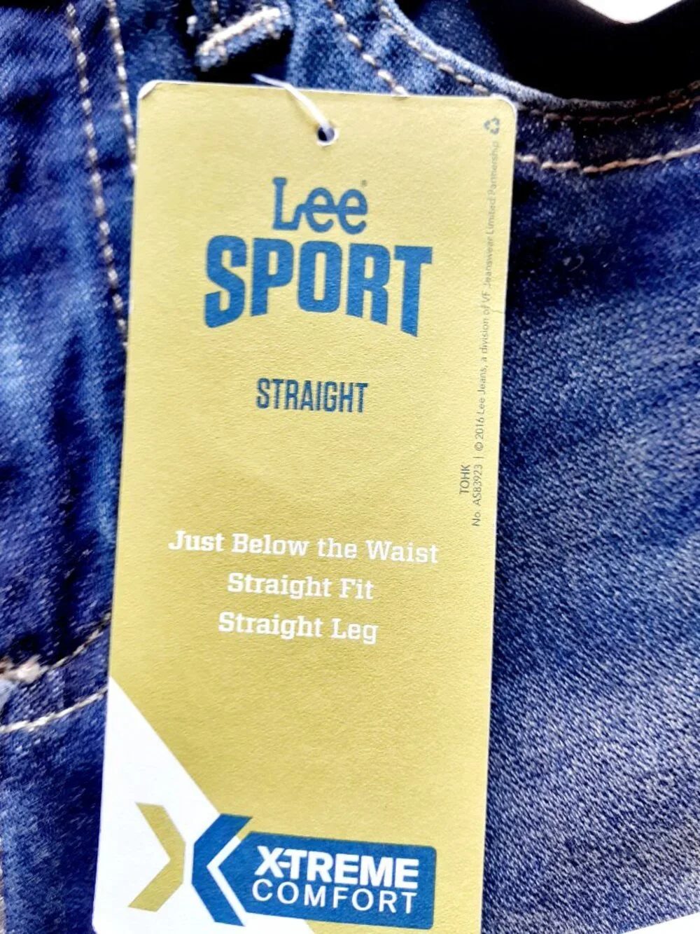 Lee Sport Boys Jeans Straight Adjustable Waist Extreme Comfort 5 Slim New
